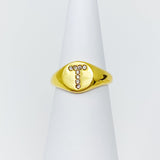 Shine Me Initial Ring by Ellisonyoung.com