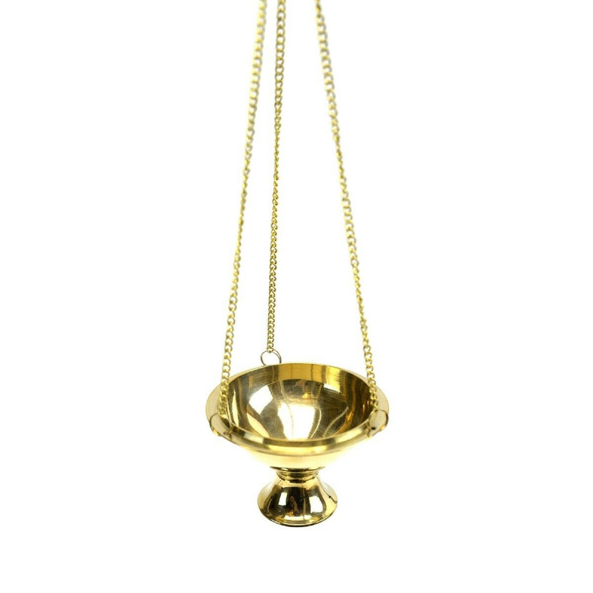 Hanging Brass Burner for cone incense and resins-  4", 6" and 8" by OMSutra