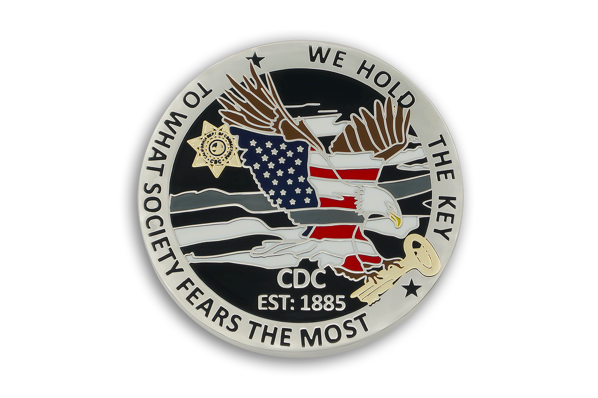 6th in <br> CDC Old School <br> Challenge Coin Series <br> THE EAGLE by Custom Pins & Buckles