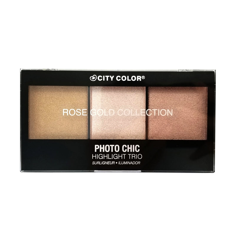 CITY COLOR Photo Chic Highlight Trio - Rose Gold