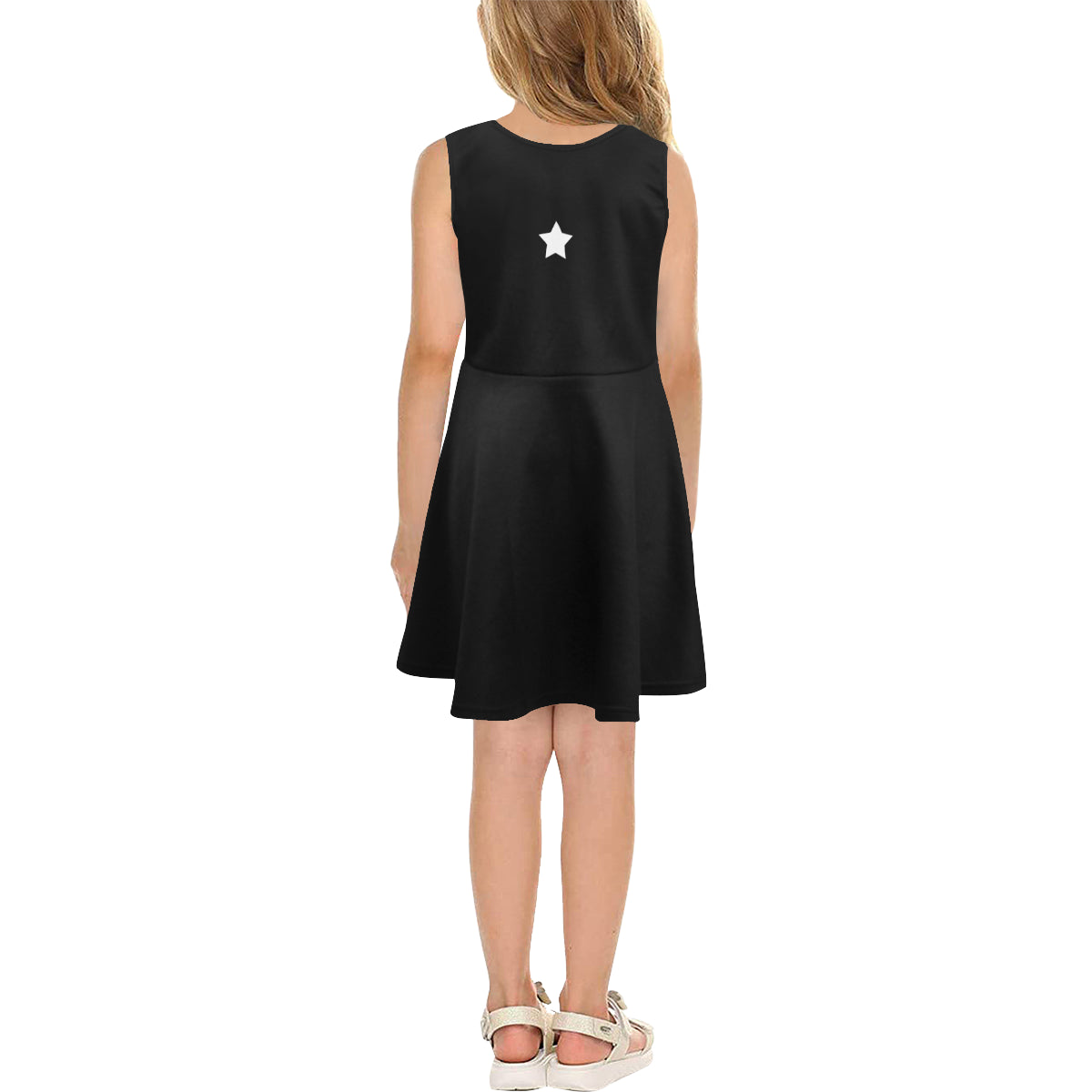 B&W, Bulky star Skater Dress by Stardust