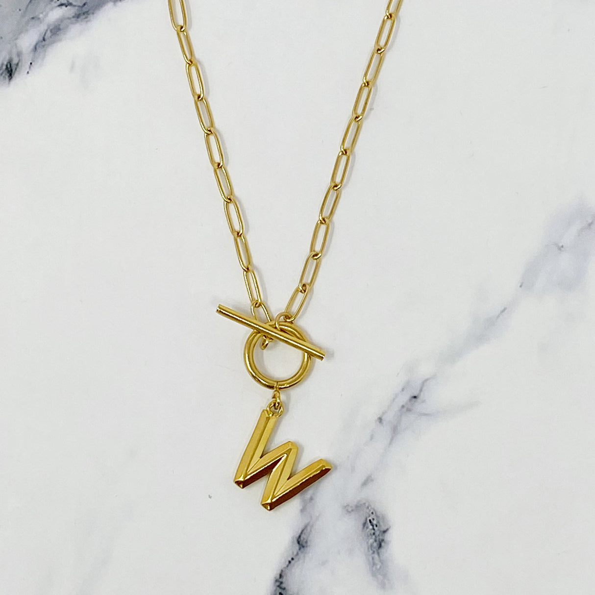 Modern Classic Initial Necklace by Ellisonyoung.com