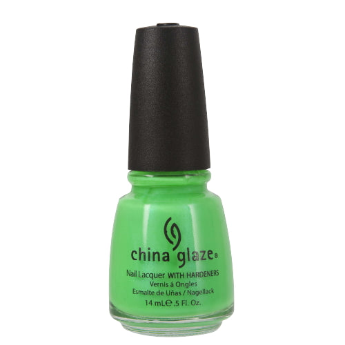 CHINA GLAZE Nail Lacquer with Nail Hardner - In The Lime Light Neon