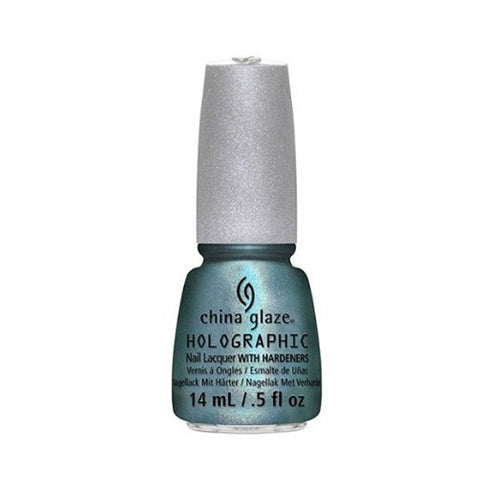 CHINA GLAZE 12 Holographic Nail Lacquers with Hardeners - Don't Be a Luna-Tic