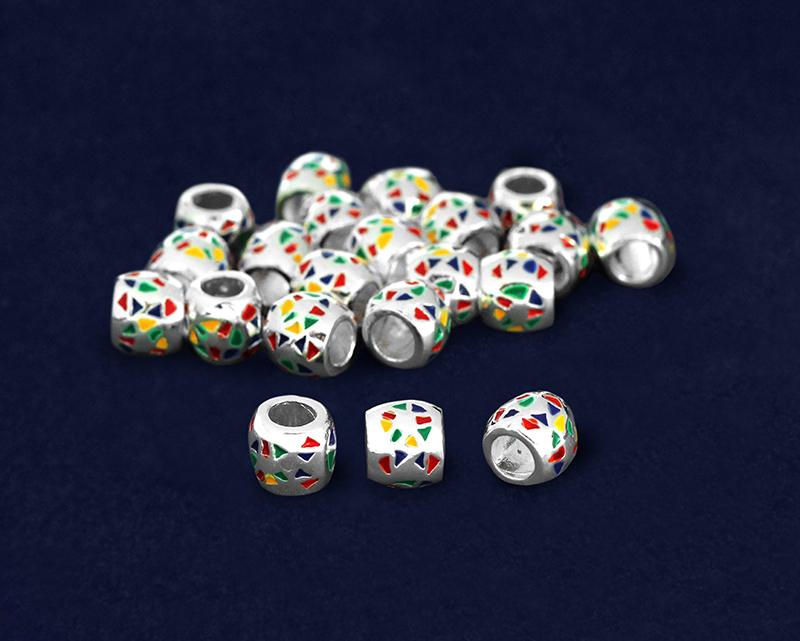 Autism Ribbon Barrel Charms by Fundraising For A Cause