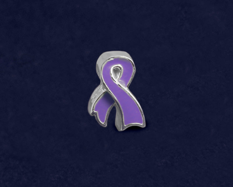 Purple Ribbon Shaped Charms by Fundraising For A Cause