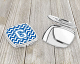 Letter G Chevron Blue and White Compact Mirror CJ1045-GSCM by Caroline's Treasures