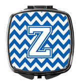 Letter Z Chevron Blue and White Compact Mirror CJ1045-ZSCM by Caroline's Treasures