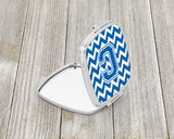 Letter C Chevron Blue and White Compact Mirror CJ1056-CSCM by Caroline's Treasures