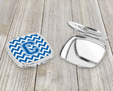 Letter C Chevron Blue and White Compact Mirror CJ1056-CSCM by Caroline's Treasures