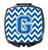 Letter G Chevron Blue and White Compact Mirror CJ1056-GSCM by Caroline's Treasures