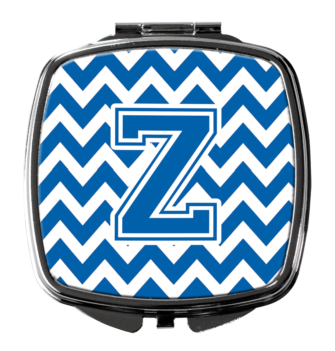 Letter Z Chevron Blue and White Compact Mirror CJ1056-ZSCM by Caroline's Treasures