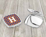 Letter H Chevron Blue and Orange #3 Compact Mirror CJ1060-HSCM by Caroline's Treasures