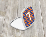 Letter L Chevron Blue and Orange #3 Compact Mirror CJ1060-LSCM by Caroline's Treasures