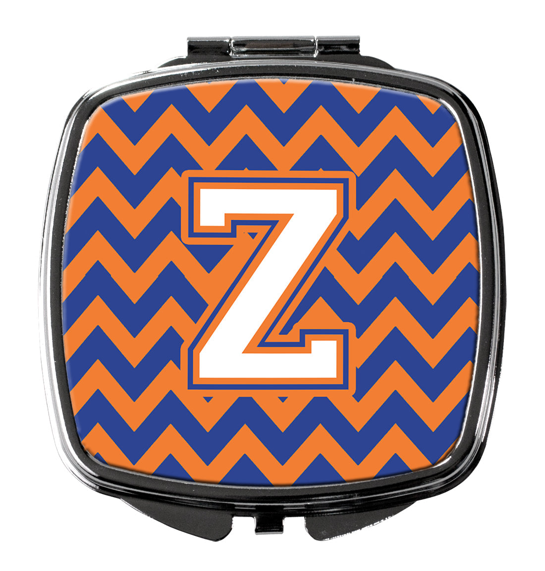 Letter Z Chevron Blue and Orange #3 Compact Mirror CJ1060-ZSCM by Caroline's Treasures