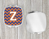 Letter Z Chevron Blue and Orange #3 Compact Mirror CJ1060-ZSCM by Caroline's Treasures