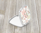 Letter B Love in Paris Pink Compact Mirror CJ2002-BSCM by Caroline's Treasures