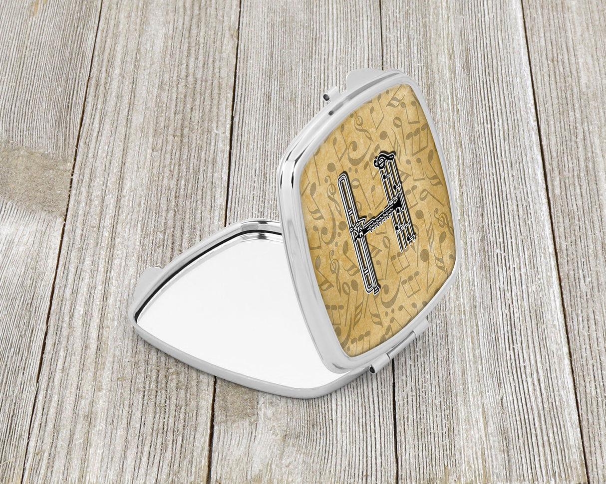 Letter H Musical Instrument Alphabet Compact Mirror CJ2004-HSCM by Caroline's Treasures