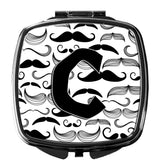 Letter C Moustache Initial Compact Mirror CJ2009-CSCM by Caroline's Treasures