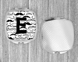 Letter E Moustache Initial Compact Mirror CJ2009-ESCM by Caroline's Treasures