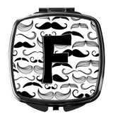 Letter F Moustache Initial Compact Mirror CJ2009-FSCM by Caroline's Treasures