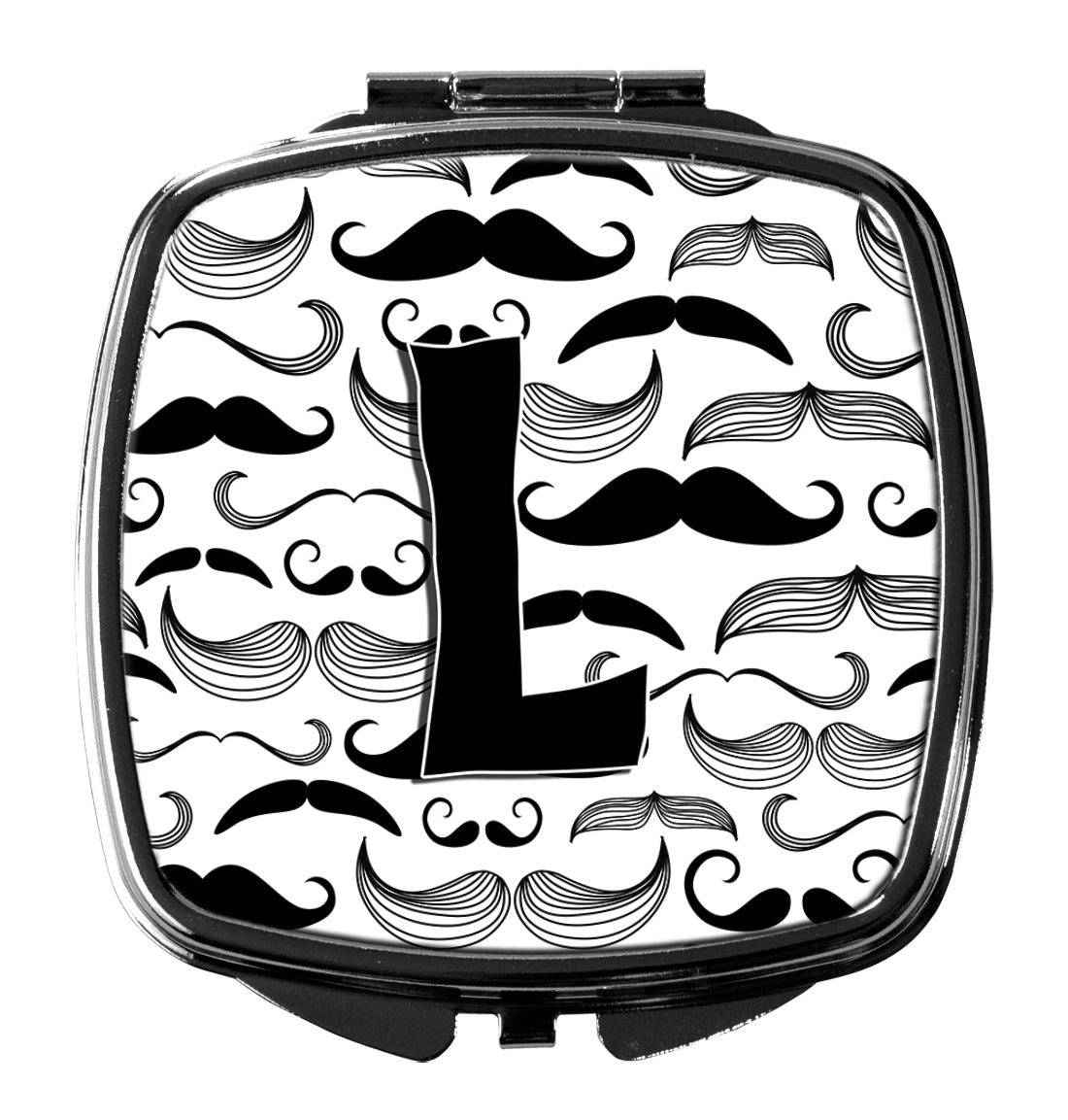 Letter L Moustache Initial Compact Mirror CJ2009-LSCM by Caroline's Treasures