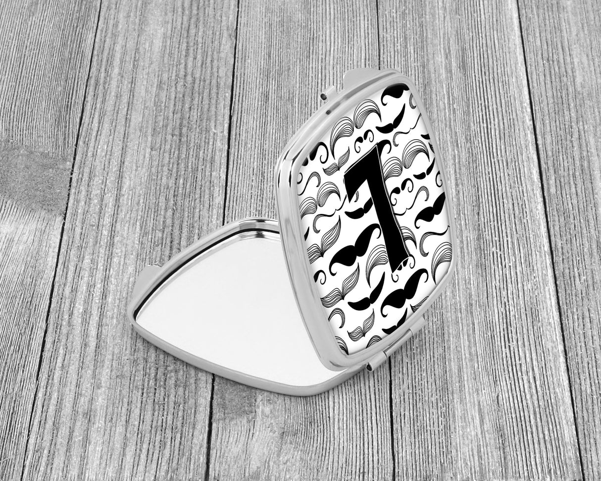 Letter L Moustache Initial Compact Mirror CJ2009-LSCM by Caroline's Treasures