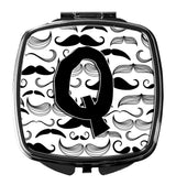 Letter Q Moustache Initial Compact Mirror CJ2009-QSCM by Caroline's Treasures