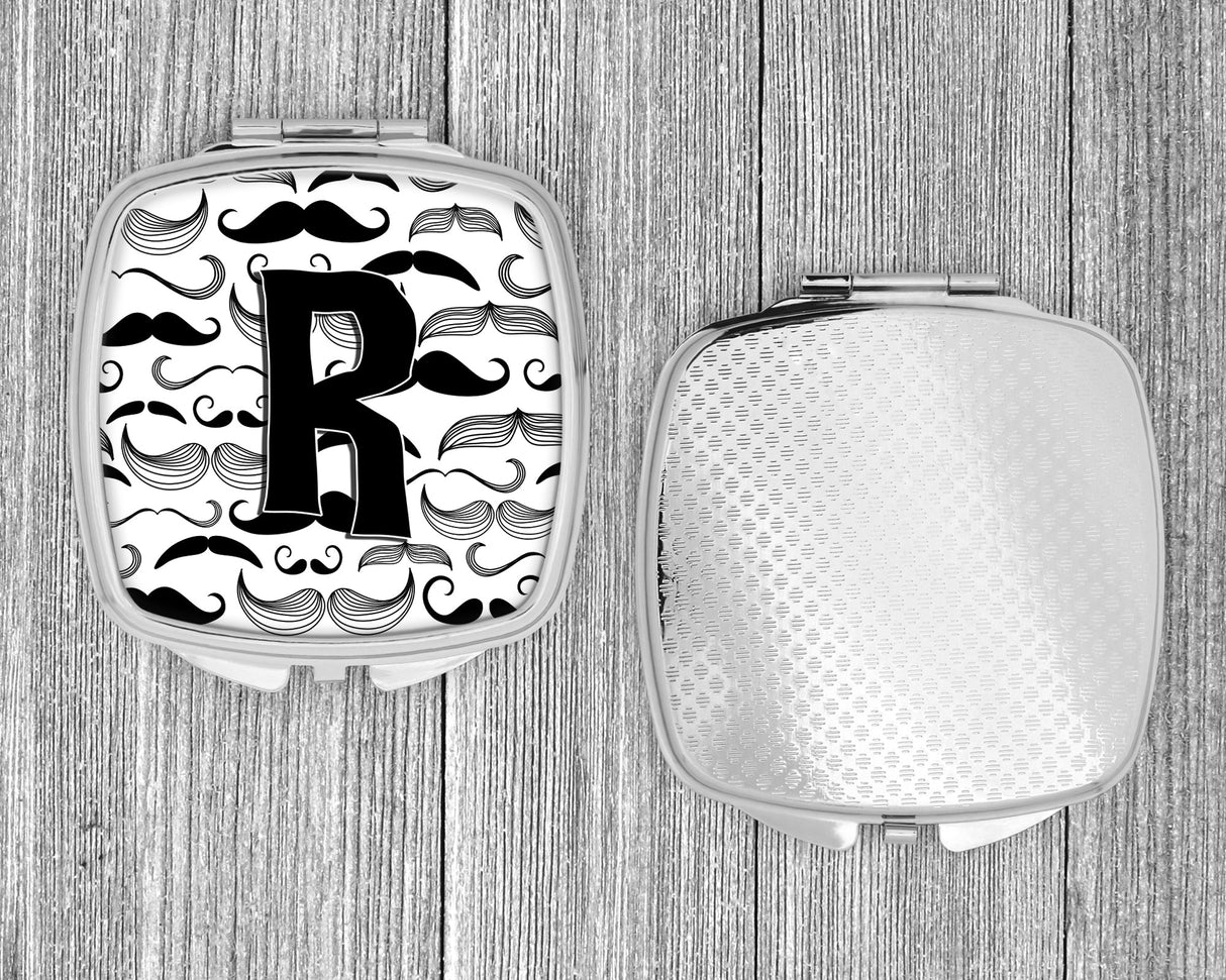 Letter R Moustache Initial Compact Mirror CJ2009-RSCM by Caroline's Treasures