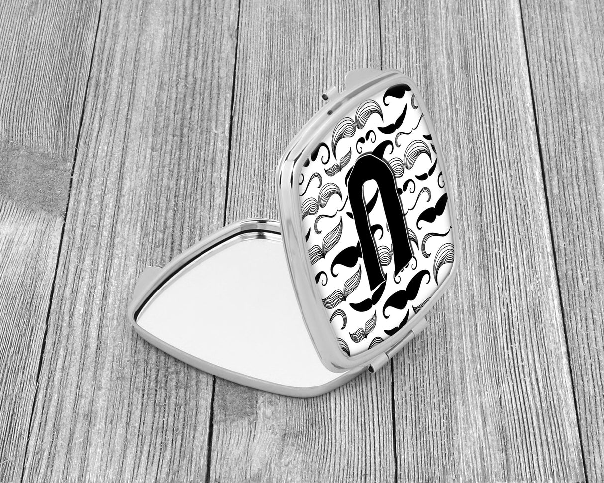 Letter U Moustache Initial Compact Mirror CJ2009-USCM by Caroline's Treasures