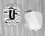 Letter U Moustache Initial Compact Mirror CJ2009-USCM by Caroline's Treasures