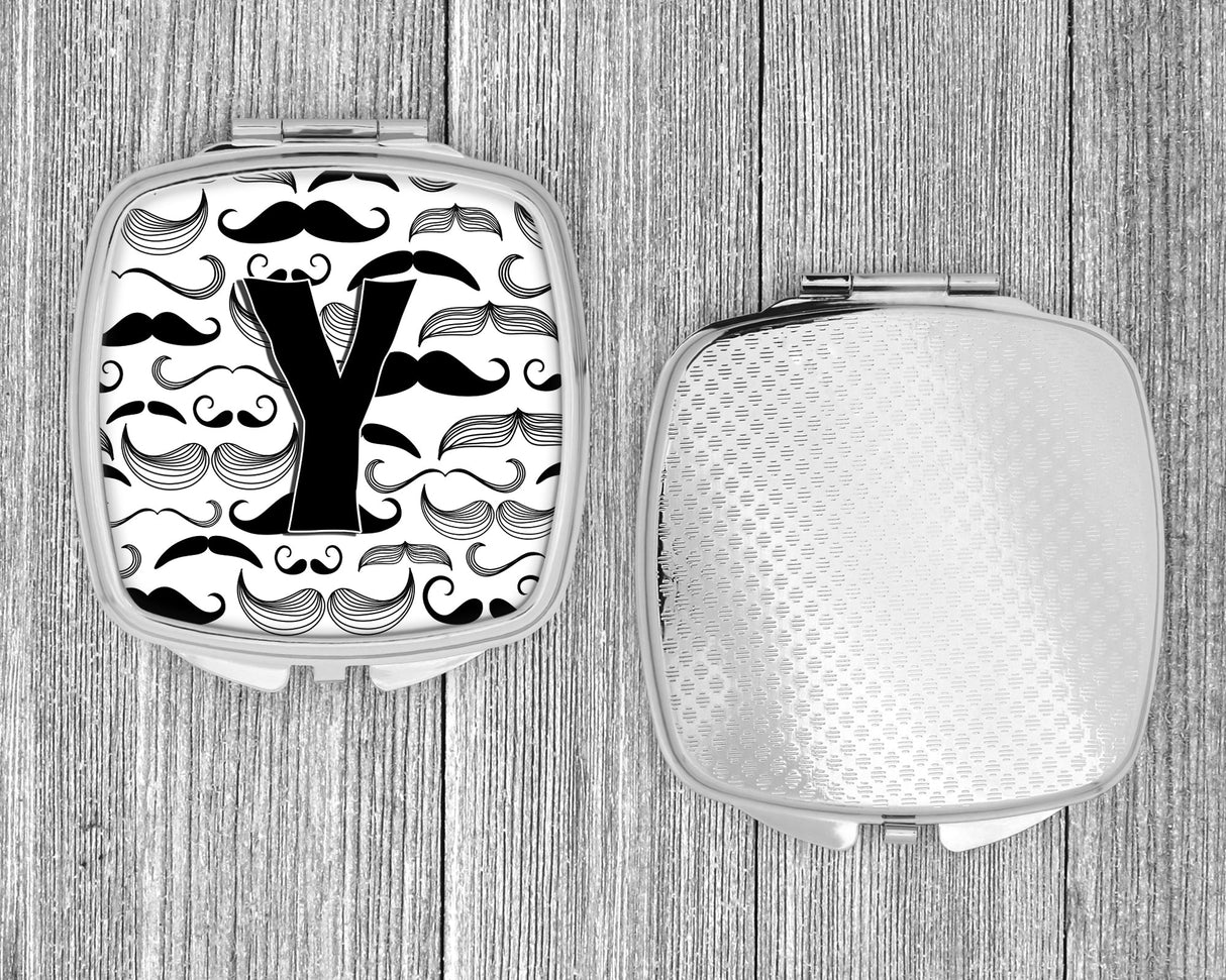 Letter Y Moustache Initial Compact Mirror CJ2009-YSCM by Caroline's Treasures