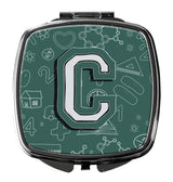 Letter C Back to School Initial Compact Mirror CJ2010-CSCM by Caroline's Treasures