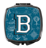 Letter B Sea Doodles Initial Alphabet Compact Mirror CJ2014-BSCM by Caroline's Treasures