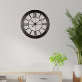 Wall clock - Rustic finished frame wall clock by Peterson Housewares & Artwares