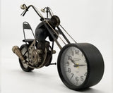 Table clock - Motorcycle Table Clock by Peterson Housewares & Artwares