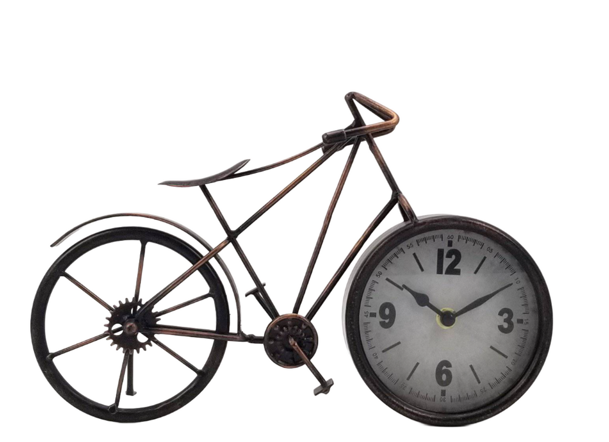 Table clock - Bike Table Clock by Peterson Housewares & Artwares