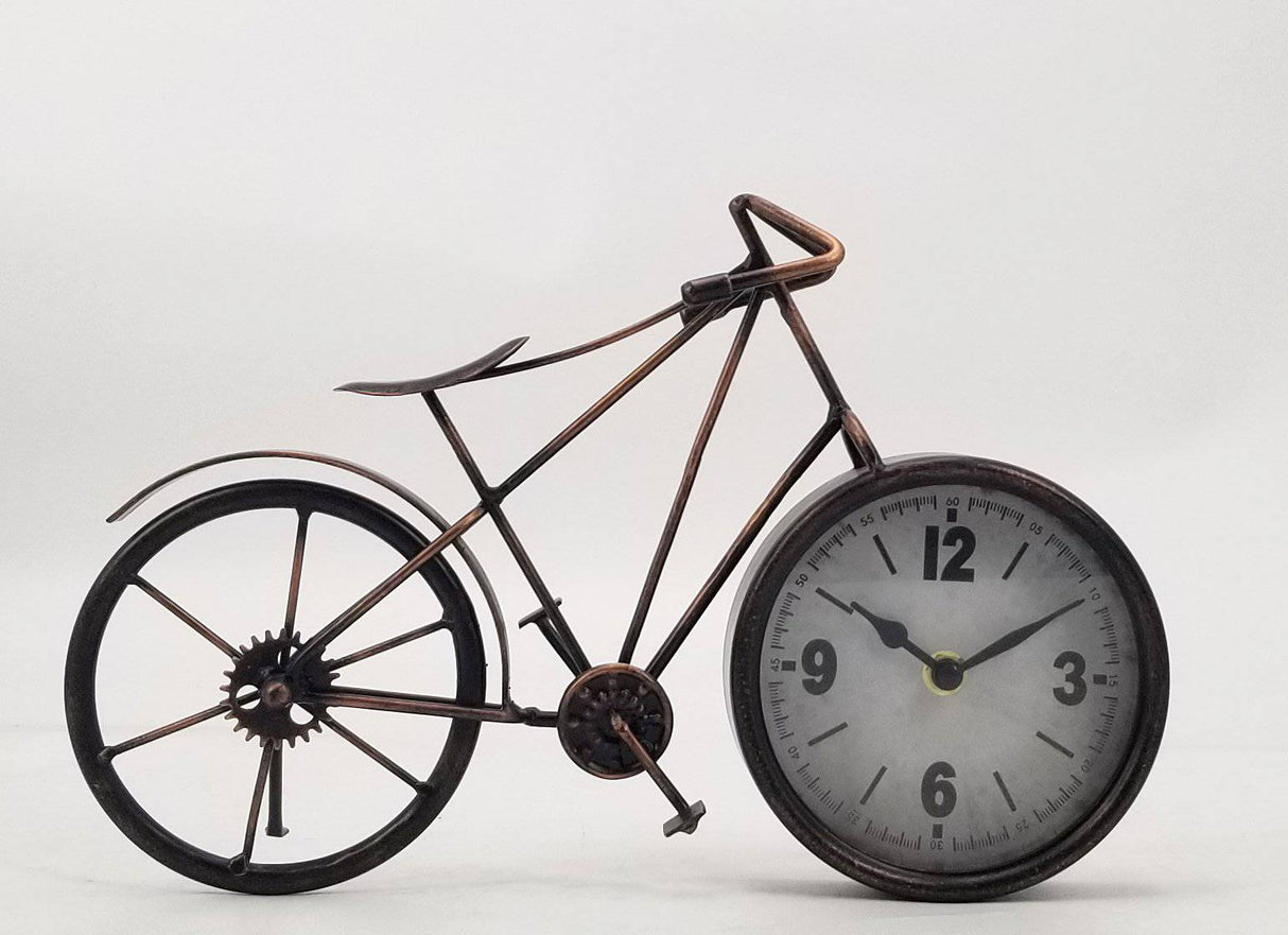 Table clock - Bike Table Clock by Peterson Housewares & Artwares