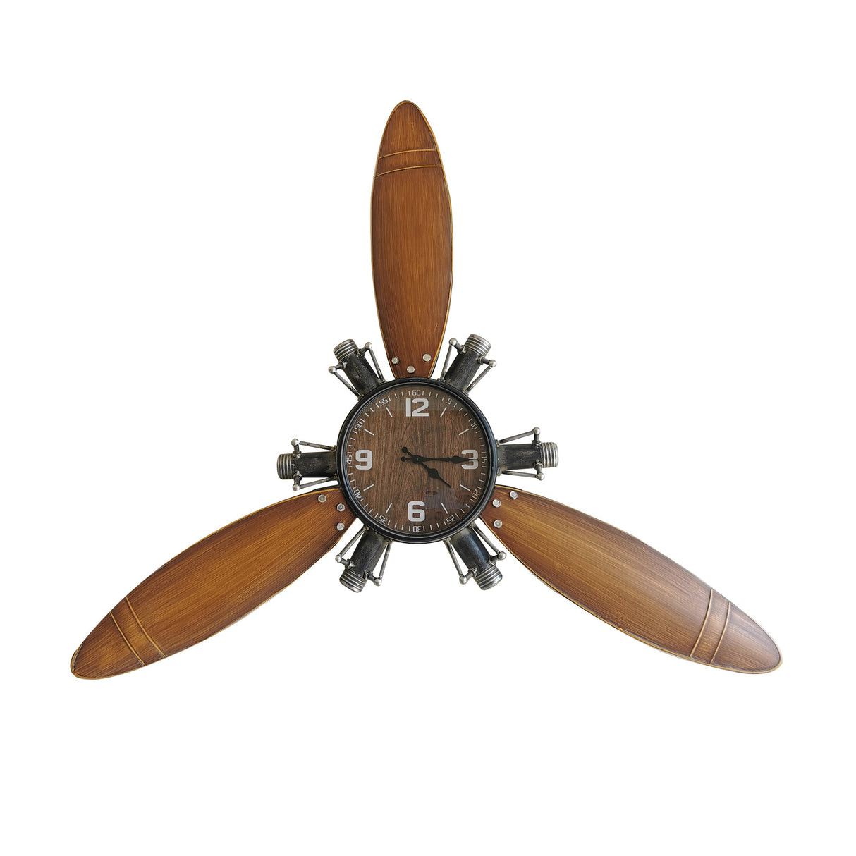 Airplane Propeller Wall Clock small by Peterson Housewares & Artwares