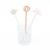 Hello Pumpkin Drink Stirrers by The Cotton & Canvas Co.