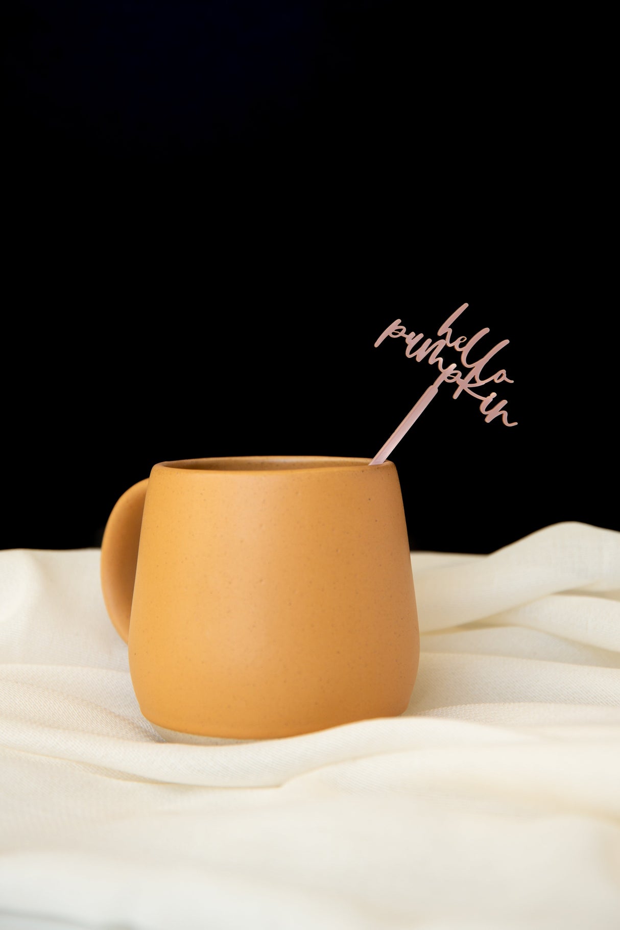 Hello Pumpkin Drink Stirrers by The Cotton & Canvas Co.