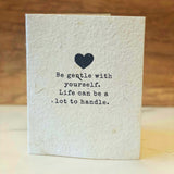 Seed Paper Plantable Card - Be gentle by Soothi