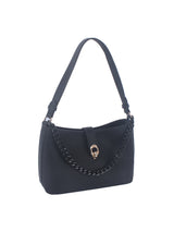 Chain Accented Hobo Handbag by hfstylish