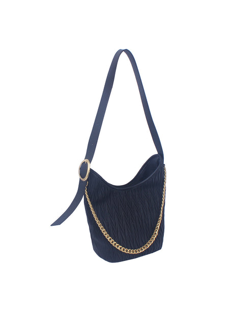 Unique Embossed Bucket Bag by hfstylish