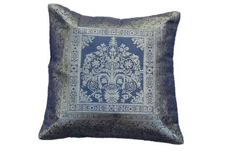 Brocade Silk decorative throw pillow case by OMSutra