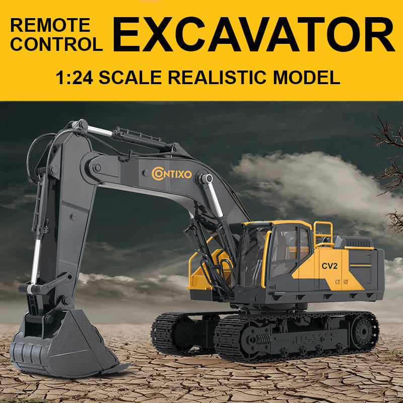 Contixo CV2 Remote Control RC Construction Excavator Toy for Kids by Contixo