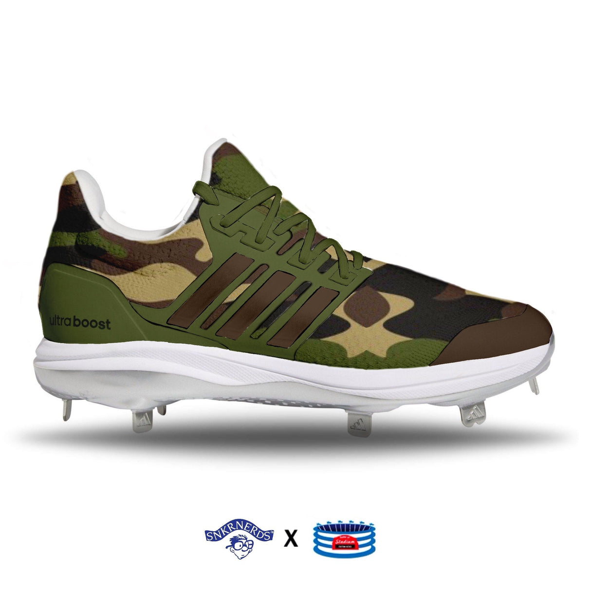 "Camouflage" Adidas Ultraboost DNA 5.0 Cleats by Stadium Custom Kicks