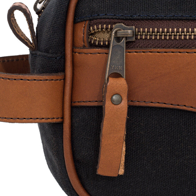 Campaign Waxed Canvas Toiletry Shave Kit by Mission Mercantile Leather Goods