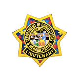 CDCR LIEUTENANT <br> Autism Awareness <br> Ribbon Badge Patch by Custom Pins & Buckles