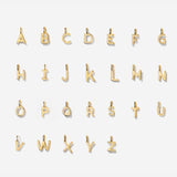 Uppercase Initial Charm - Gold by Little Sky Stone